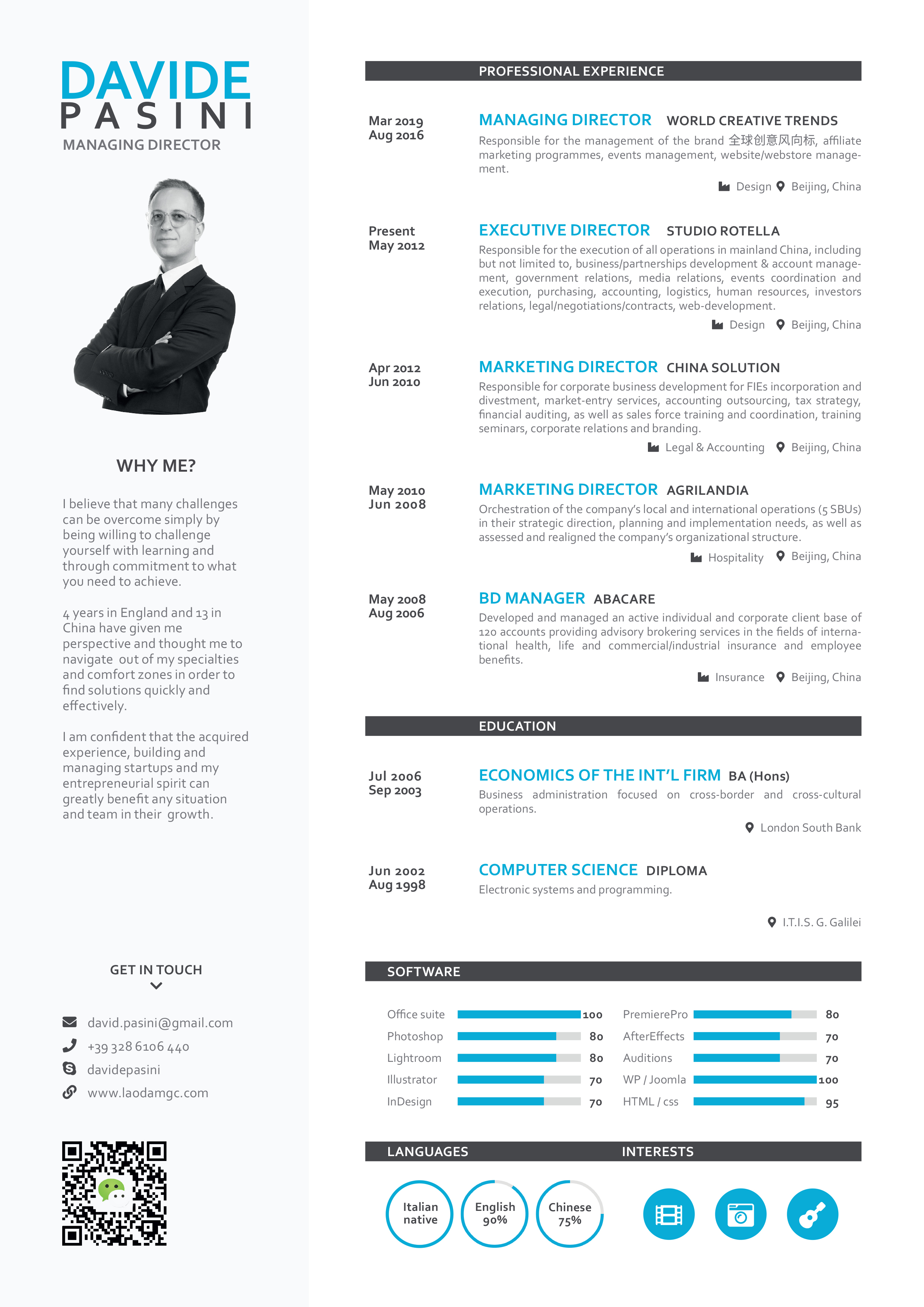 Davide Pasini Onepage CV ENG